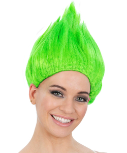 90's Troll Wig - Neon Green