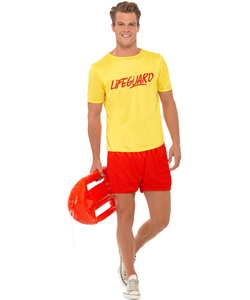 Lifeguard Beach Costume - Mens