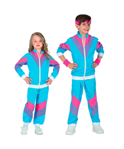 80's Shell Suit Blue - Kids