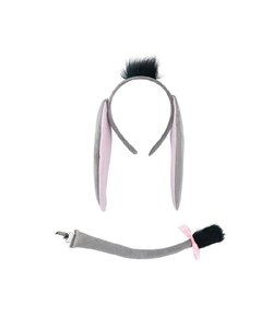 Donkey Headwear & Tail Set