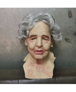 Old Woman Overhead Latex Mask