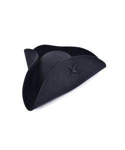 Pirate Tricorn Black Hat
