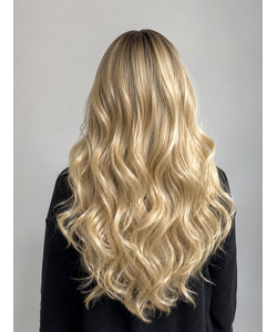Blonde Wavy Wigs With Roots