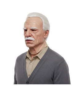 Old Man Overhead Latex Mask