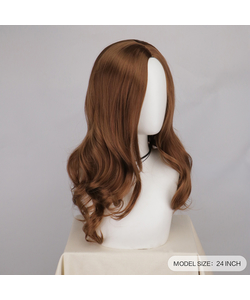 Ladies Long Wavy Brown Wig
