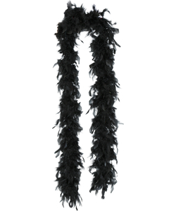 80g Feather Boa - Black