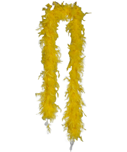80g Feather Boa - Yellow