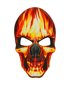 Burning Skull Fabric Mask