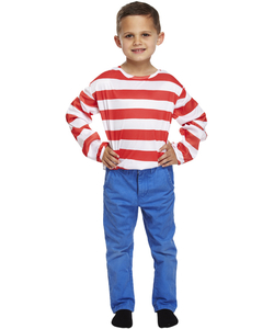 Red and White Striped Jumper - Kids