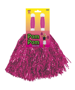 Pink pom poms
