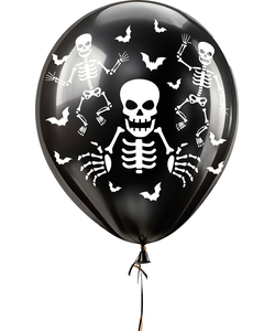 Skeleton Balloons - 10 pk