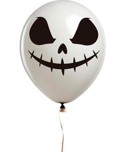 Ghost Head Balloons - 10 pk