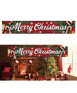 Merry Christmas Fabric Banner