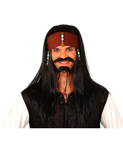 Pirate Wig with Scarf