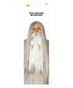 Long Hair Grey Wig
