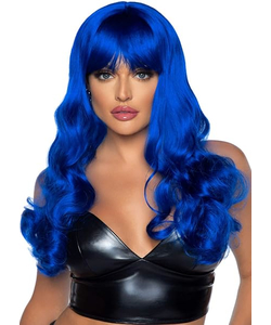 Misfit Long Wavy Wig  - Blue