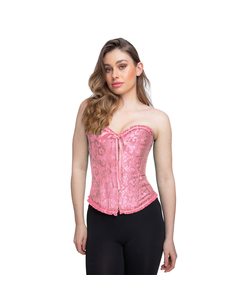 Pink Satin Corset