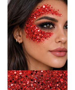 Red Glitter Make Up Stick
