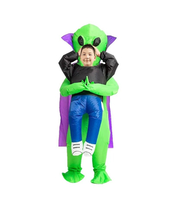 Inflatable Green Alien Costume - Kids