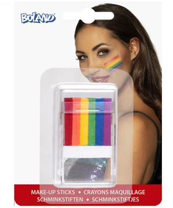 Rainbow Fanbrush Face Paint