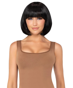 Bob Wig with Bangs - Black