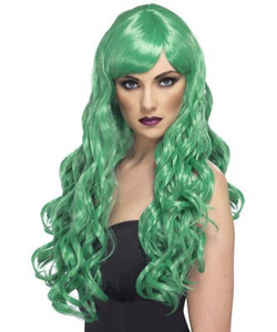 Long Green Wig