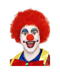 red clown wig