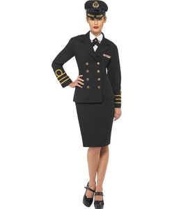 ladies navy officer costume