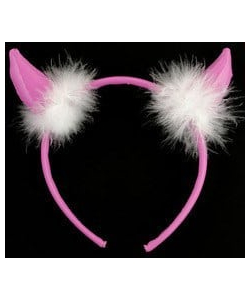 Pvc devil horns hairband