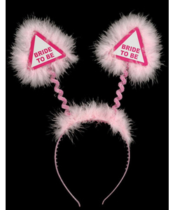 Pink Warning Sign Head Bopper