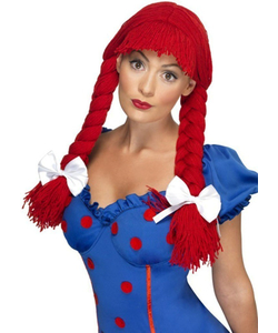 Rag Doll Wig - Red