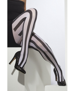 Striped Tights - Black/White