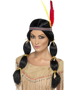 Pigtail Indian Princess Wig