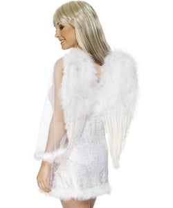 White Feather Angel Wings Costume Accessories