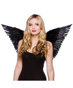 Large Feather Wings -Black