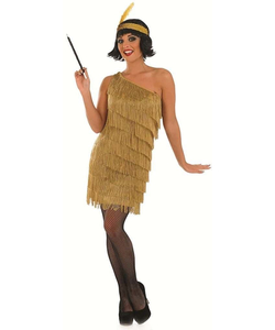plus size Gold Flapper