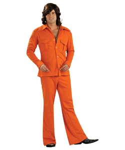 Mens Leisure Suit Orange