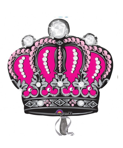 Diamond Crown Foil Balloon - 25"x26"