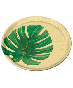 Island Palms Plastic Plate - 20.3cm