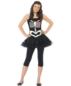 Teen Skeleton Tutu Dress Kids