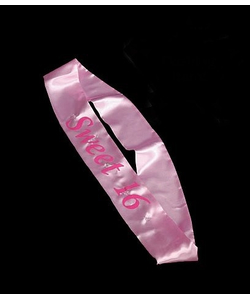 pink flashing birthday sash