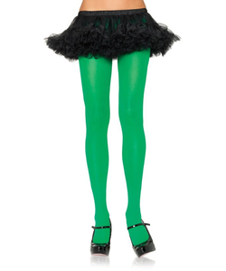 Kelly Green Nylon Tights by Leg Avenue™