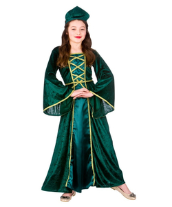 kids medieval maiden costume