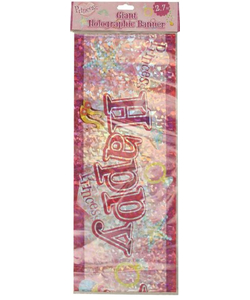 Giant Princess Holographic Banner - 2.7m