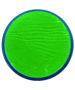 Bright green facepaint