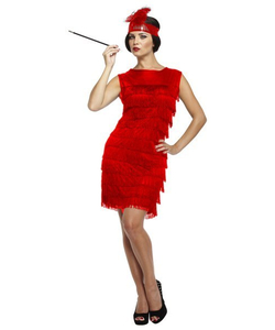 Red flapper Dress