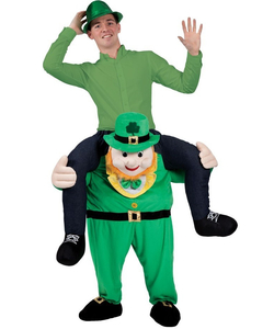 "Carry Me" Leprechaun Mascot