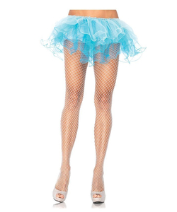 Lycra Fishnet Pantyhose - White