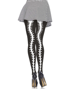 Opaque Pantyhose With Spine Column Backseam