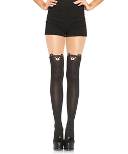 Bear Print Spandex Pantyhose